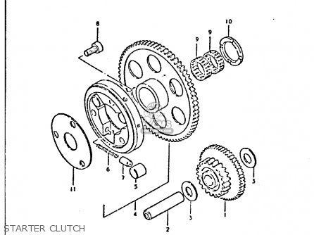 STARTER CLUTCH - GS550 1981 (X) GENERAL EXPORT (E01)