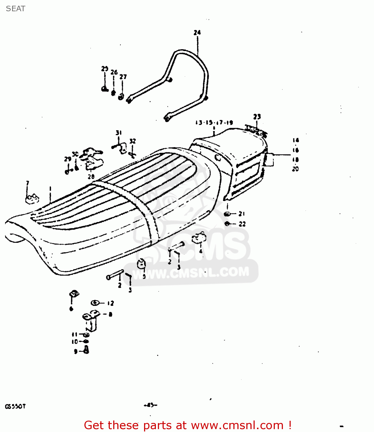 SEAT GS550D 1980 (T) (E02 E15 E22 E24 E25)