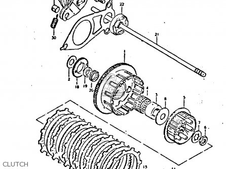 CLUTCH - GS550D 1980 (T) (E02 E15 E22 E24 E25)