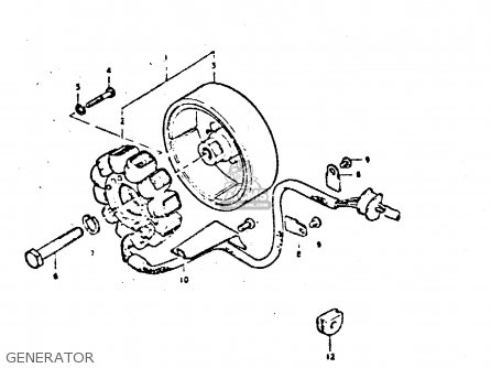 GENERATOR - GS550D 1980 (T) (E02 E15 E22 E24 E25)