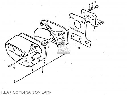 REAR COMBINATION LAMP - GS550D 1980 (T) (E02 E15 E22 E24 E25)