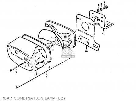 REAR COMBINATION LAMP (E2) - GS550D 1980 (T) (E02 E15 E22 E24 E25)