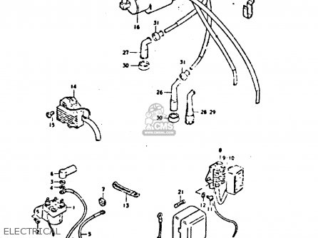 ELECTRICAL - GS550D 1980 (T) (E02 E15 E22 E24 E25)