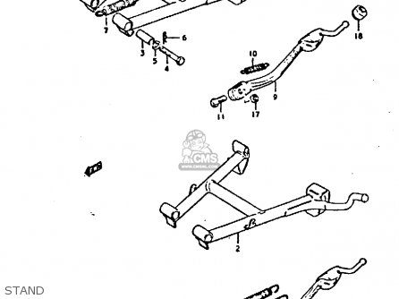 STAND - GS550D 1980 (T) (E02 E15 E22 E24 E25)