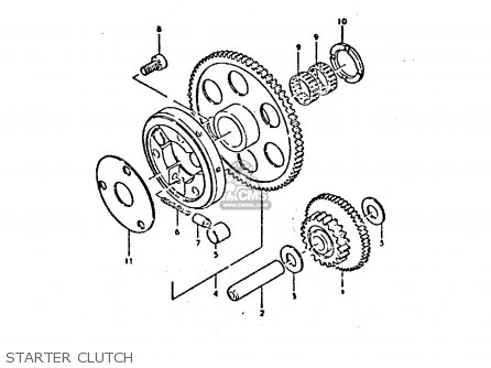 STARTER CLUTCH - GS550D 1980 (T) (E02 E15 E22 E24 E25)