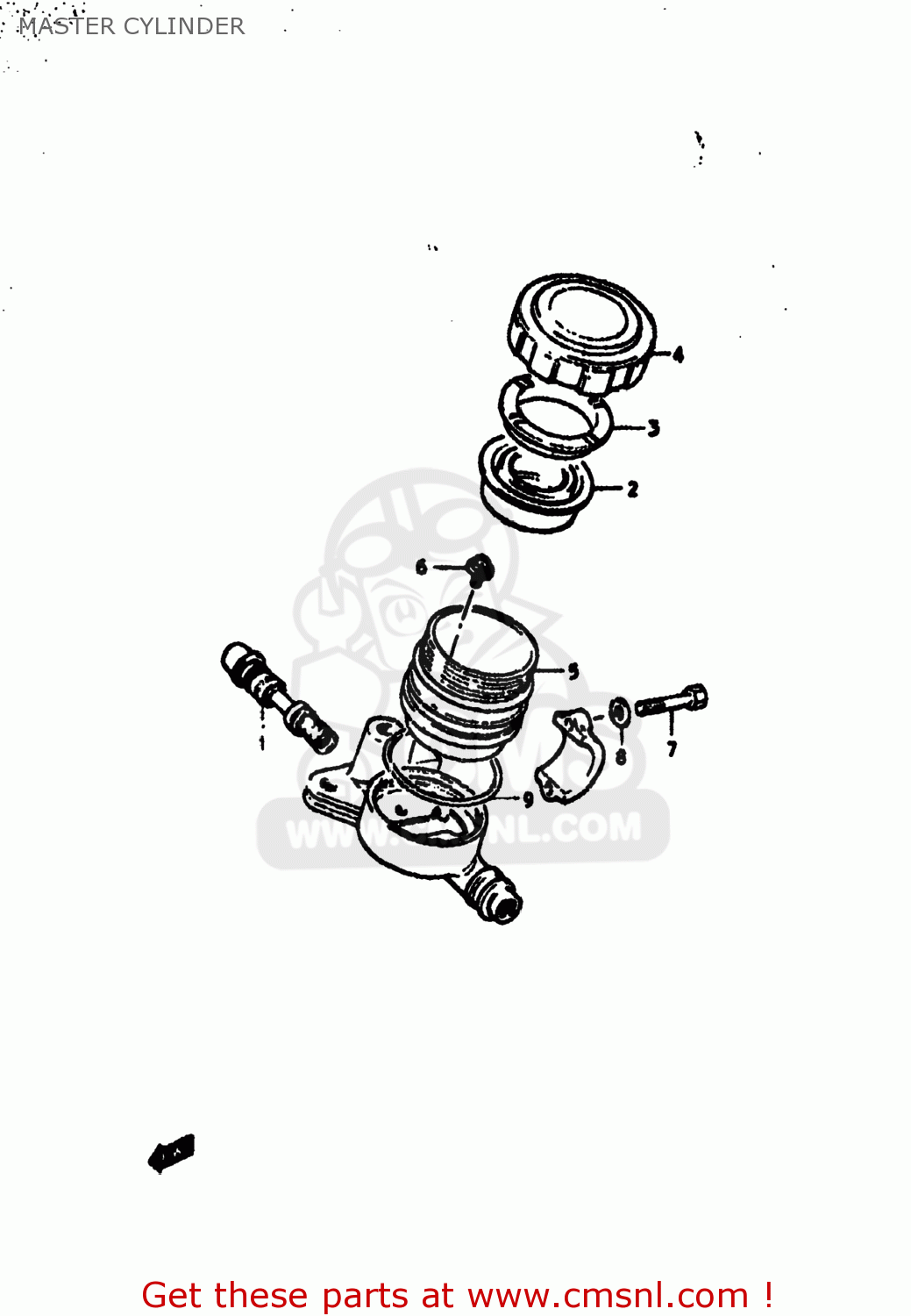 MASTER CYLINDER GS550E 1977 (B) USA (E03)