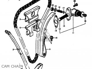 CAM CHAIN - GS550E 1977 (B) USA (E03)