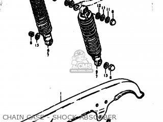 CHAIN CASE - SHOCK ABSORBER - GS550E 1977 (B) USA (E03)