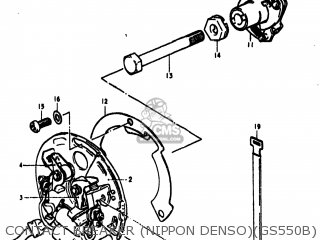 CONTACT BREAKER (NIPPON DENSO)(GS550B) - GS550E 1977 (B) USA (E03)