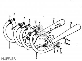 MUFFLER - GS550E 1977 (B) USA (E03)