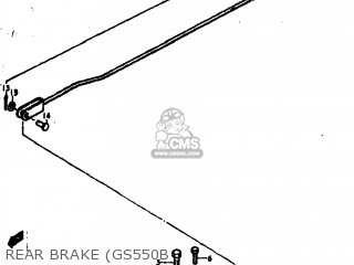 REAR BRAKE (GS550B - GS550E 1977 (B) USA (E03)