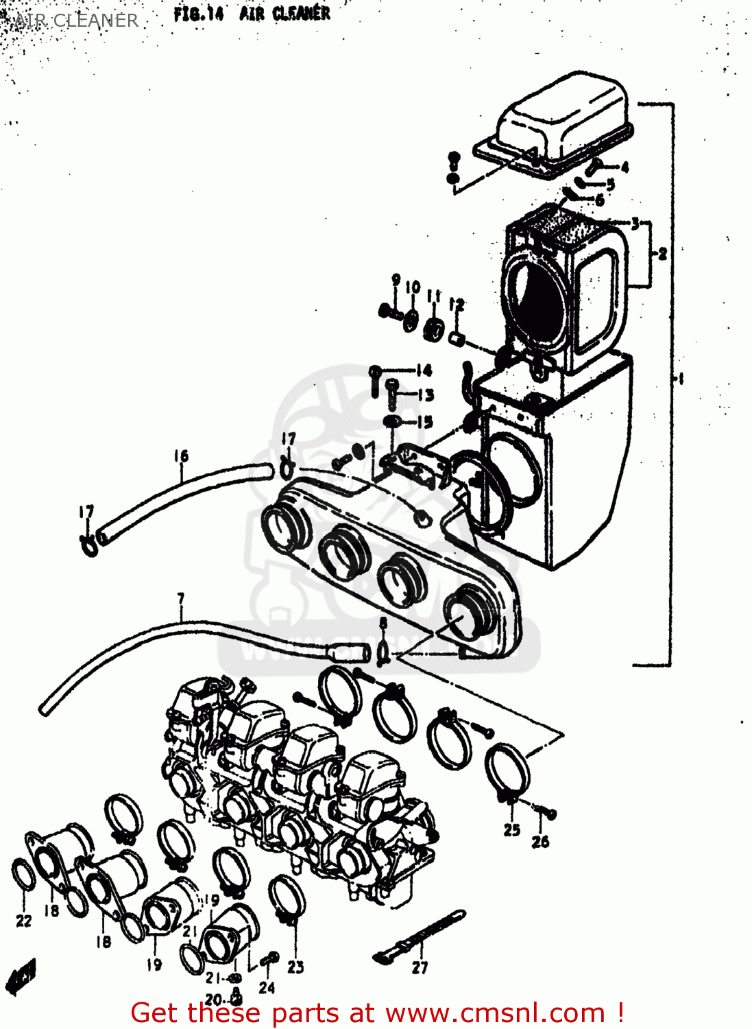 AIR CLEANER GS550E 1978 (C) USA (E03)