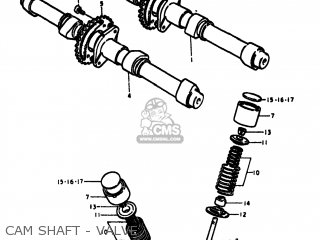 CAM SHAFT - VALVE - GS550E 1978 (C) USA (E03)