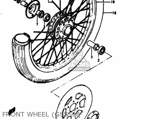 FRONT WHEEL (GS5508 - GS550E 1978 (C) USA (E03)