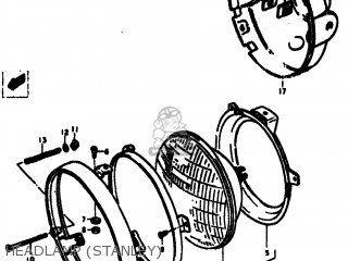 HEADLAMP (STANLEY) - GS550E 1978 (C) USA (E03)