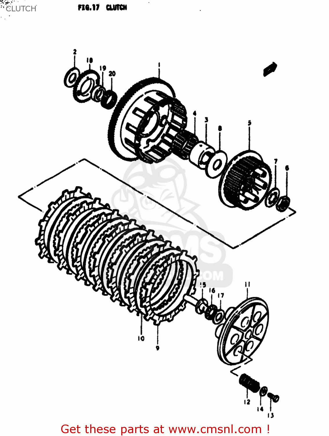 CLUTCH GS550E 1979 (N) USA (E03)