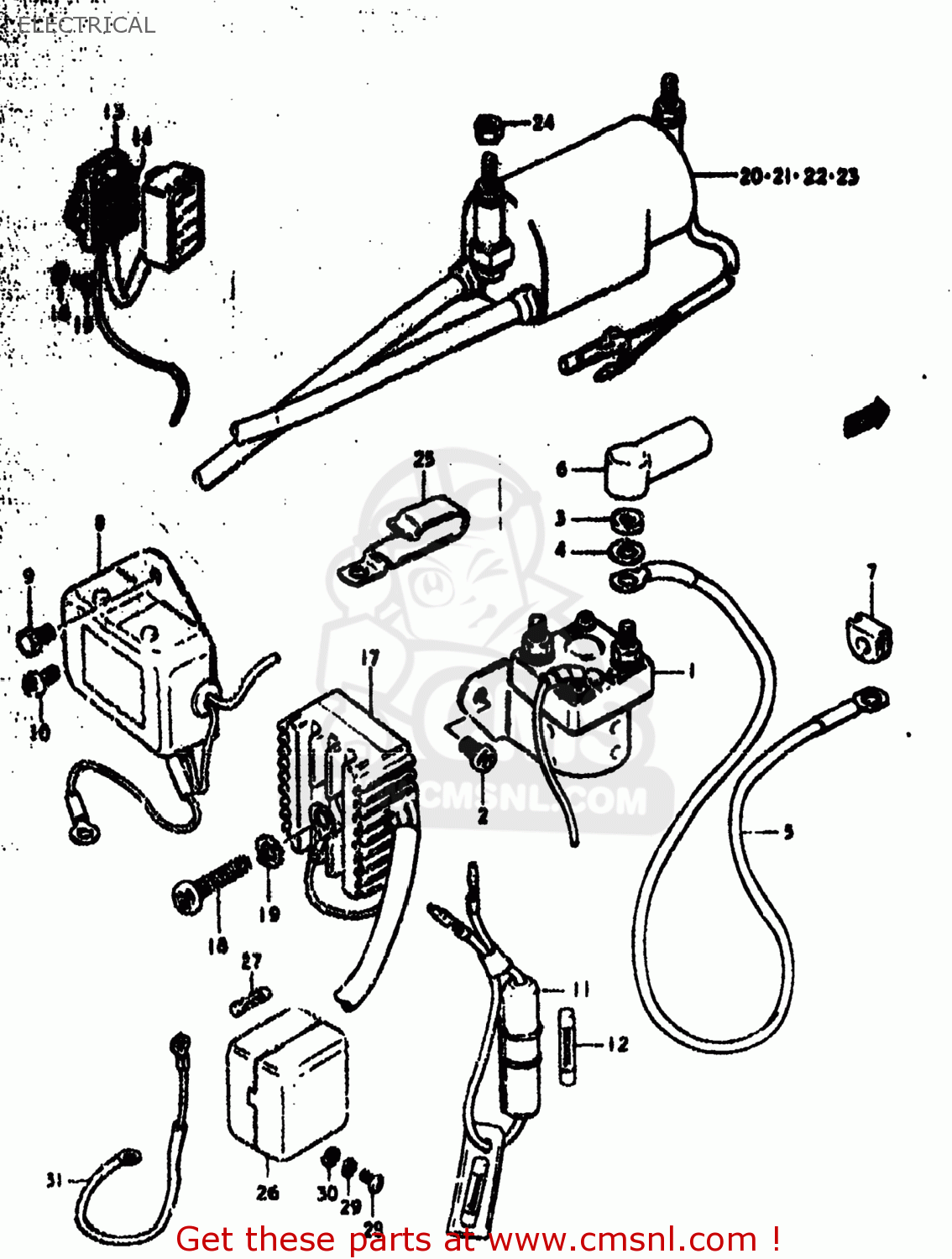 ELECTRICAL GS550E 1979 (N) USA (E03)