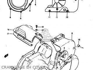 CRANKCASE LH COVER - GS550E 1979 (N) USA (E03)