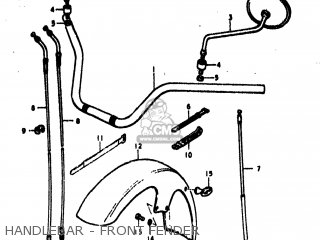 HANDLEBAR - FRONT FENDER - GS550E 1979 (N) USA (E03)