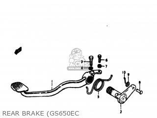 REAR BRAKE (GS650EC - GS550E 1979 (N) USA (E03)