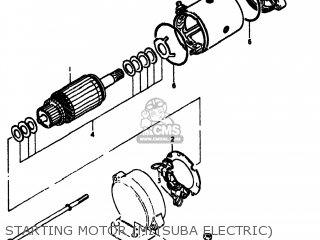 STARTING MOTOR (MITSUBA ELECTRIC) - GS550E 1979 (N) USA (E03)
