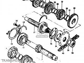 TRANSMISSION - GS550E 1979 (N) USA (E03)