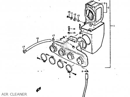 AIR CLEANER - GS550E 1980 (T) (E01 E02 E04 E18 E21 E22 E24 E25 E26 E30 E34)