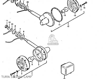 TURN SIGNAL LAMP - GS550E 1980 (T) (E01 E02 E04 E18 E21 E22 E24 E25 E26 E30 E34)