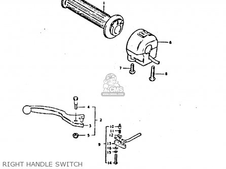 RIGHT HANDLE SWITCH - GS550E 1980 (T) (E01 E02 E04 E18 E21 E22 E24 E25 E26 E30 E34)
