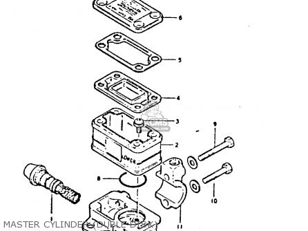 MASTER CYLINDER (DUBLE DISK) - GS550E 1980 (T) (E01 E02 E04 E18 E21 E22 E24 E25 E26 E30 E34)