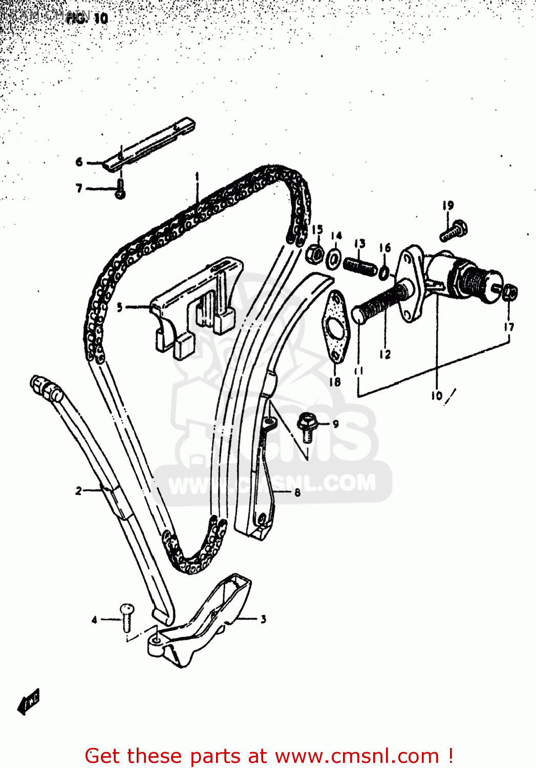 CAM CHAIN GS550E 1980 (T) USA (E03)