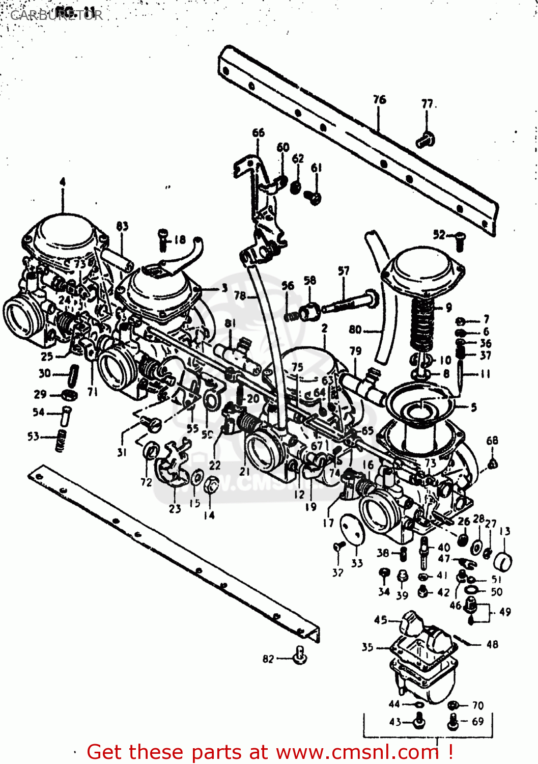 CARBURETOR GS550E 1980 (T) USA (E03)