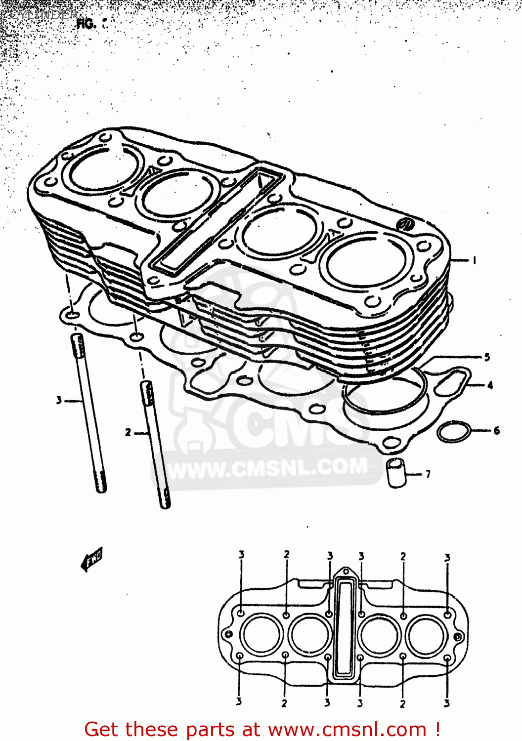 CYLINDER GS550E 1980 (T) USA (E03)