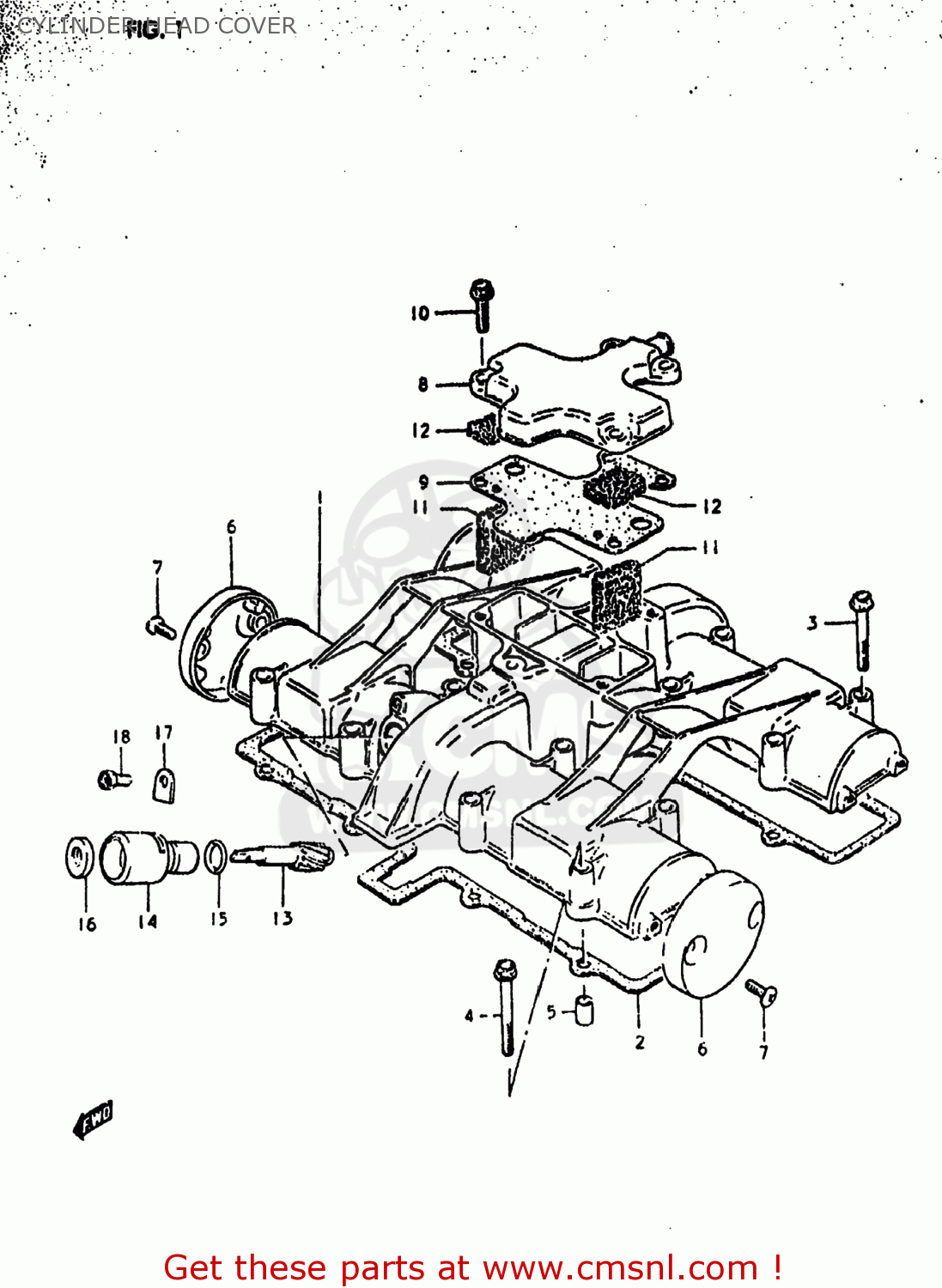 CYLINDER HEAD COVER GS550E 1980 (T) USA (E03)