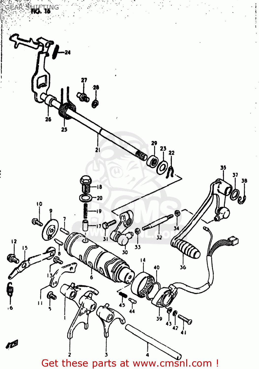 GEAR SHIFTING GS550E 1980 (T) USA (E03)