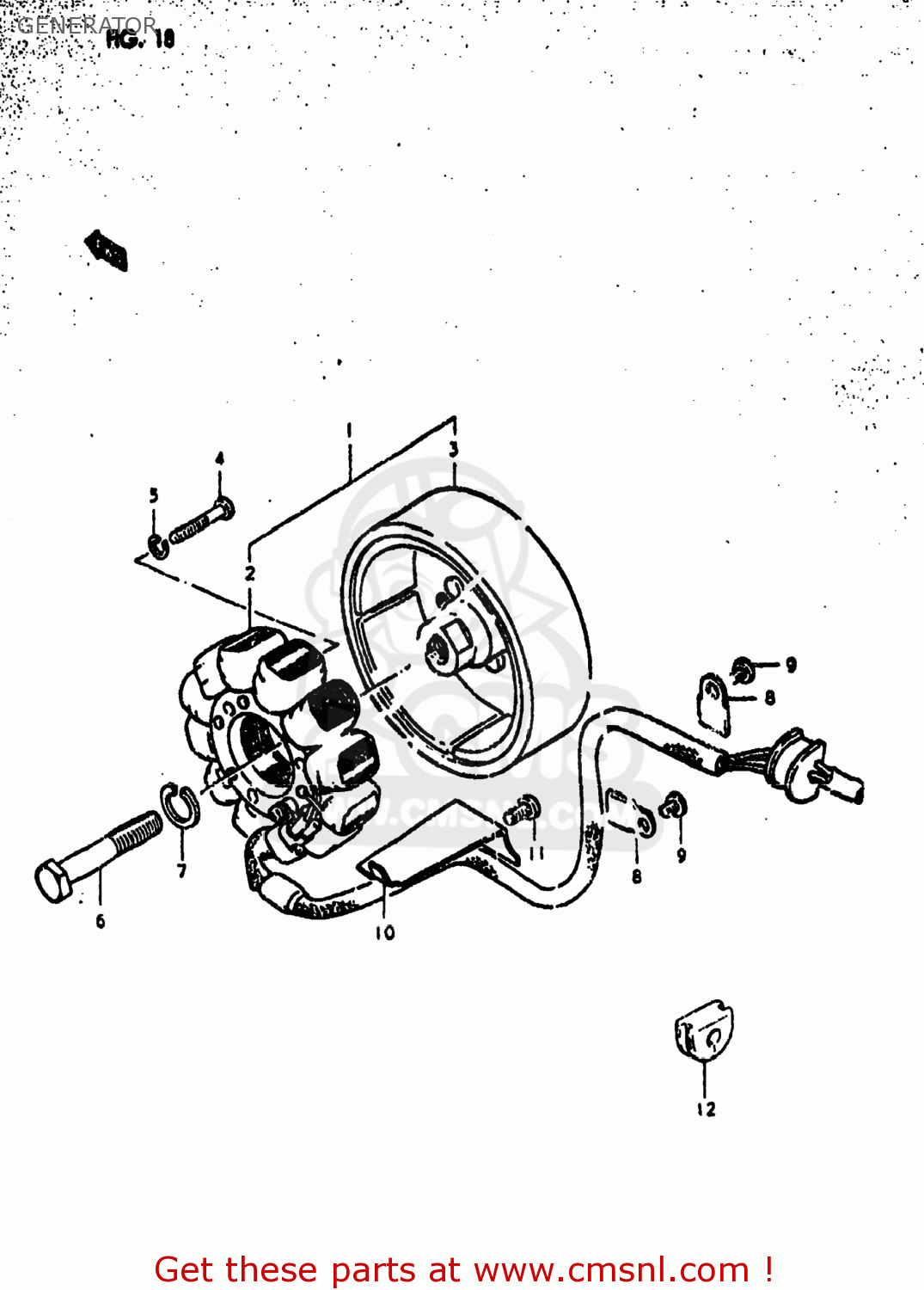 GENERATOR GS550E 1980 (T) USA (E03)
