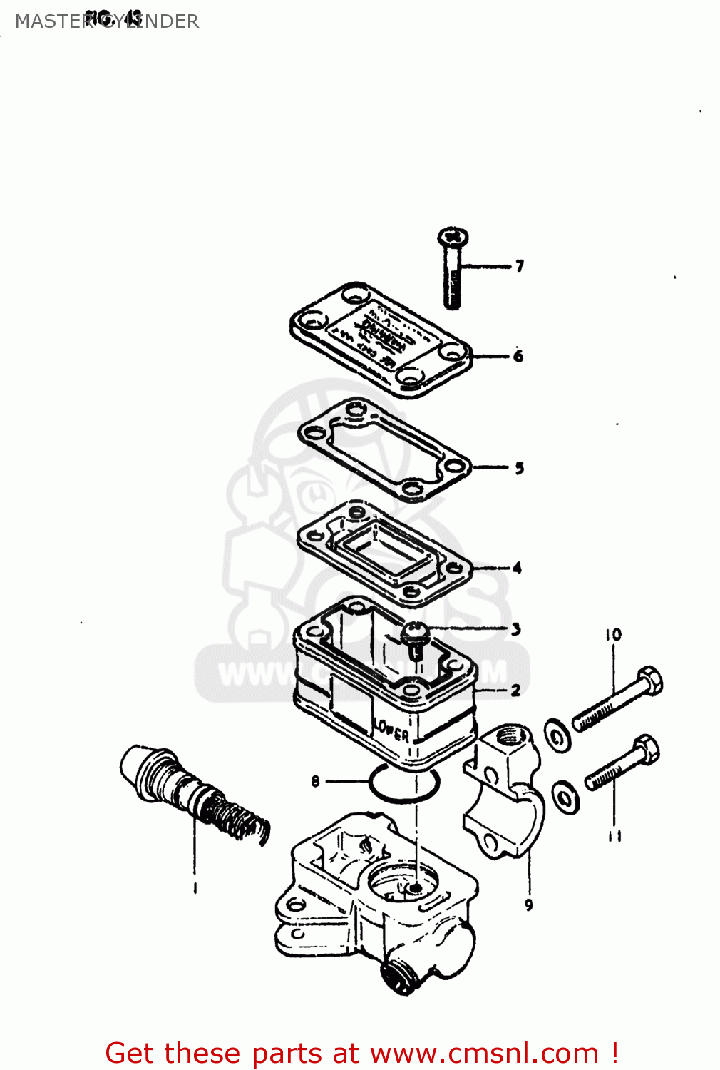 MASTER CYLINDER GS550E 1980 (T) USA (E03)