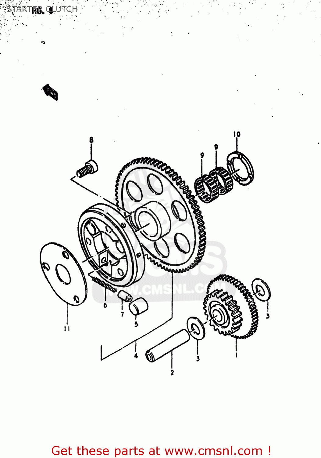 STARTER CLUTCH GS550E 1980 (T) USA (E03)