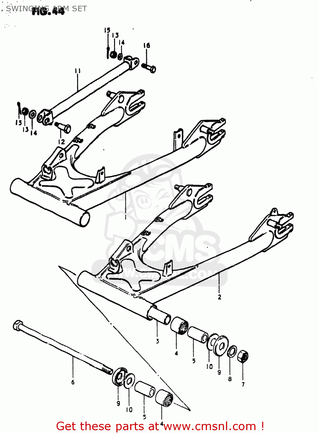 SWINGING ARM SET GS550E 1980 (T) USA (E03)