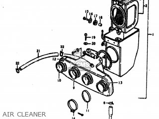 AIR CLEANER - GS550E 1980 (T) USA (E03)