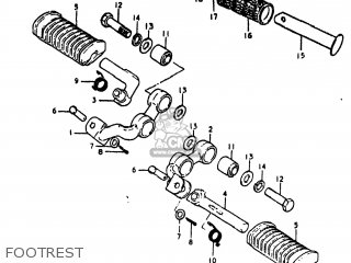 FOOTREST - GS550E 1980 (T) USA (E03)