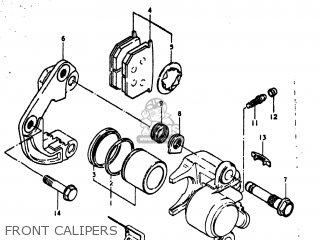 FRONT CALIPERS - GS550E 1980 (T) USA (E03)