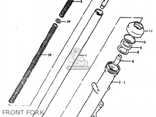 FRONT FORK - GS550E 1980 (T) USA (E03)