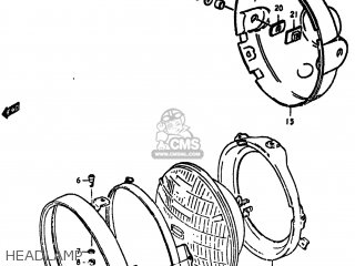 HEADLAMP - GS550E 1980 (T) USA (E03)