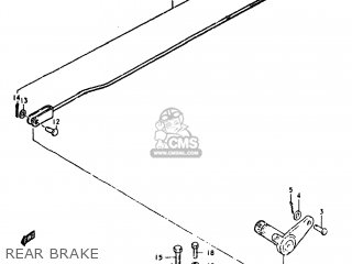 REAR BRAKE - GS550E 1980 (T) USA (E03)