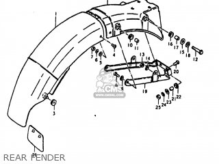 REAR FENDER - GS550E 1980 (T) USA (E03)