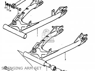 SWINGING ARM SET - GS550E 1980 (T) USA (E03)