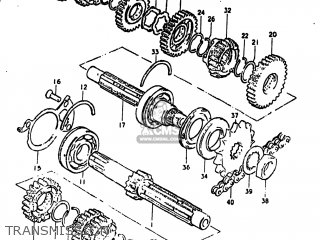 TRANSMISSION - GS550E 1980 (T) USA (E03)