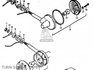 TURN SIGNAL LAMP - GS550E 1980 (T) USA (E03)