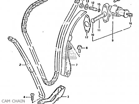 CAM CHAIN - GS550E 1981 (X) (E01 E02 E04 E18 E21 E22 E24 E25 E26 E30 E34)